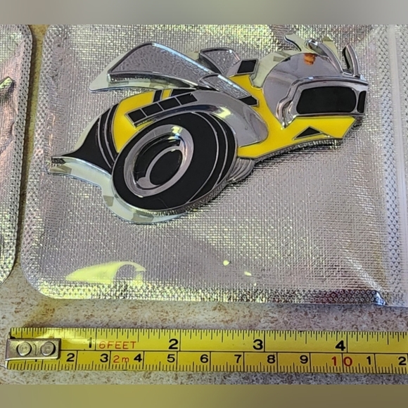 2 Super Bee badge emblems for Hemi SRT Scat Pack Dodge Challenger.  Lights avail - Picture 1 of 6
